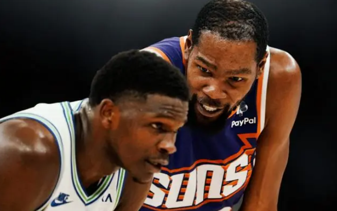 NBA-太阳109-126森林狼大比分0-3落后，杜兰特25分
